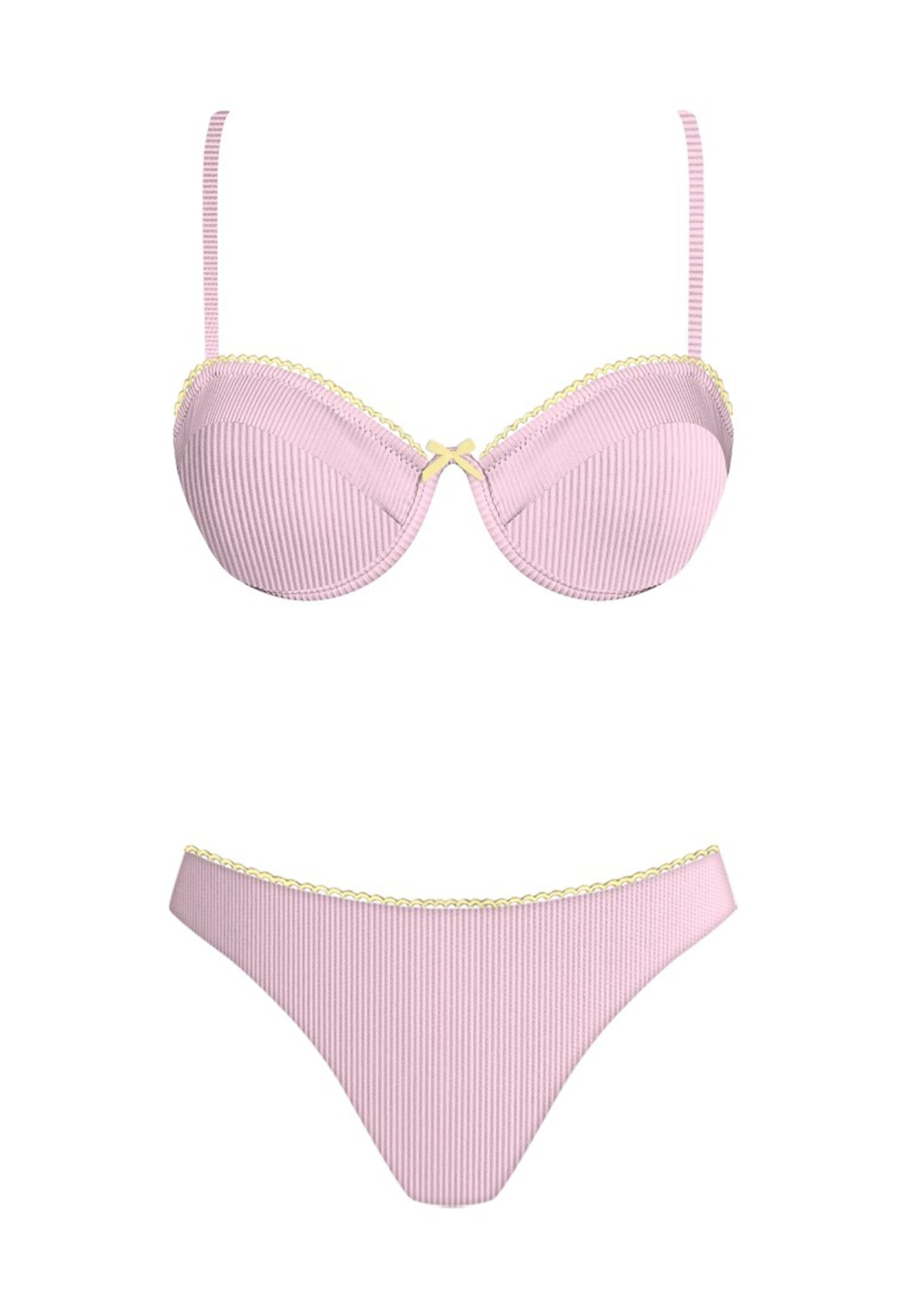 Pretty in Pink Two Piece Bikini Set
