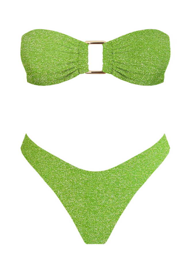 Cali Shimmer Two Piece Bikini Set
