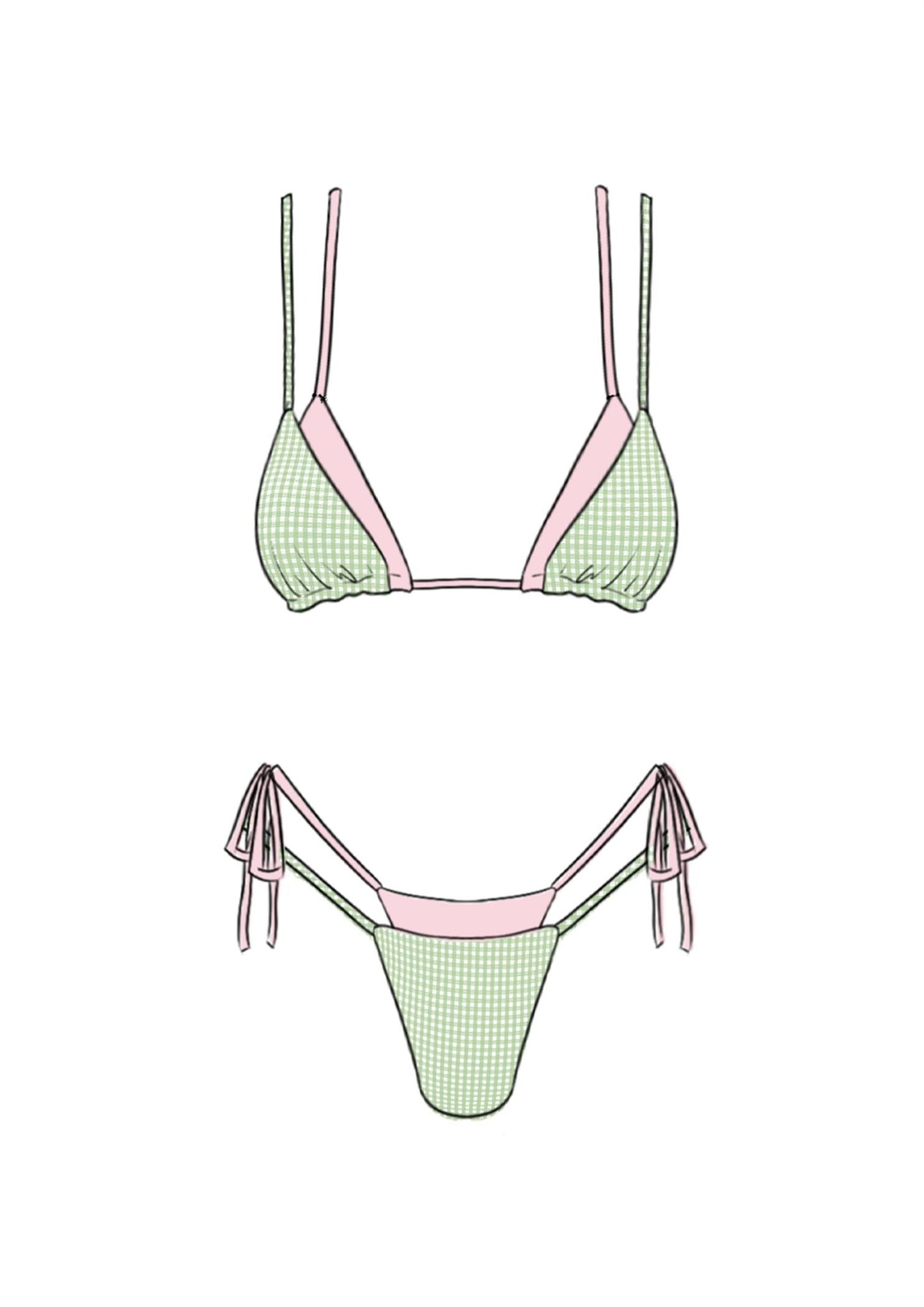 Bellina Double Layered Bikini Set