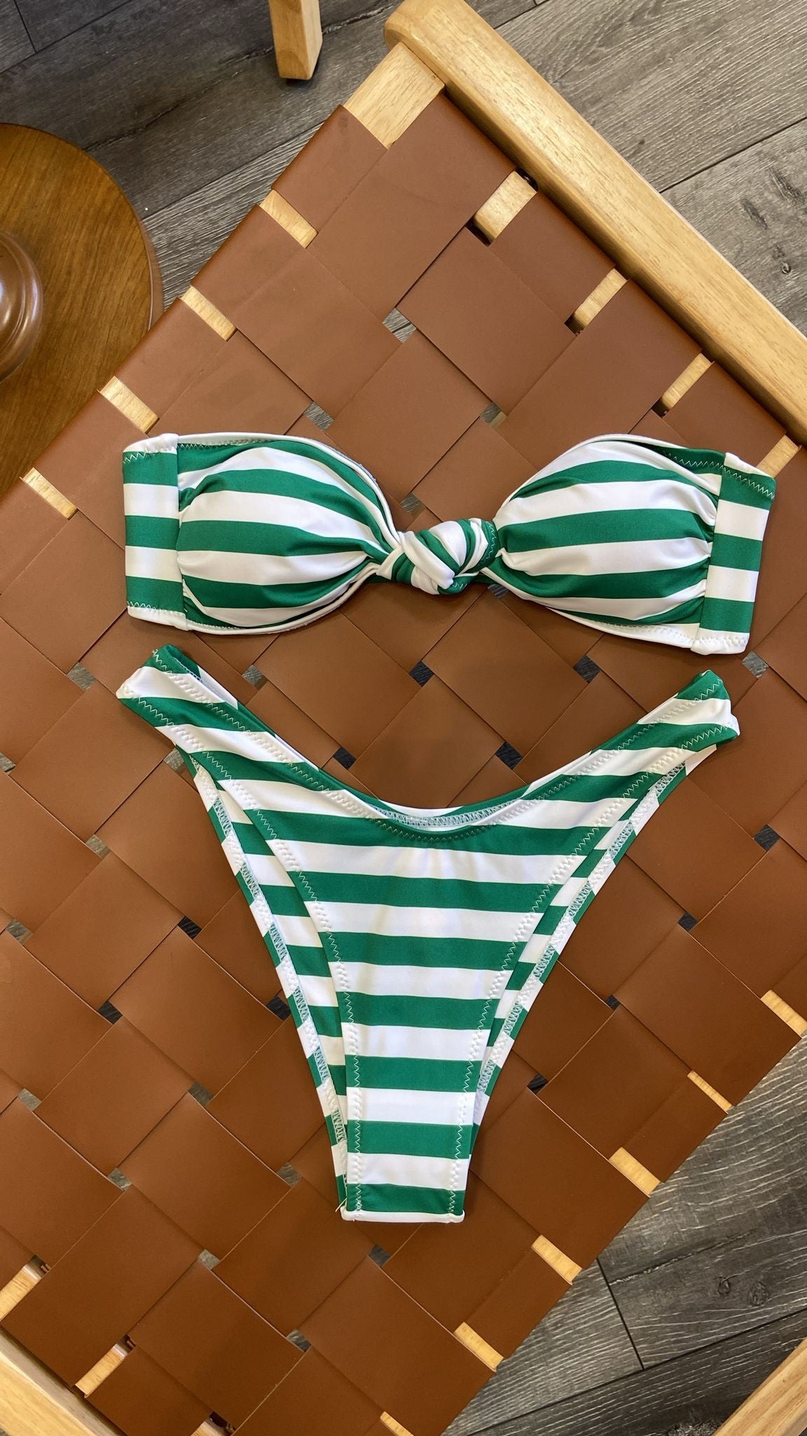 Marielle Striped Two Piece Bikini Set