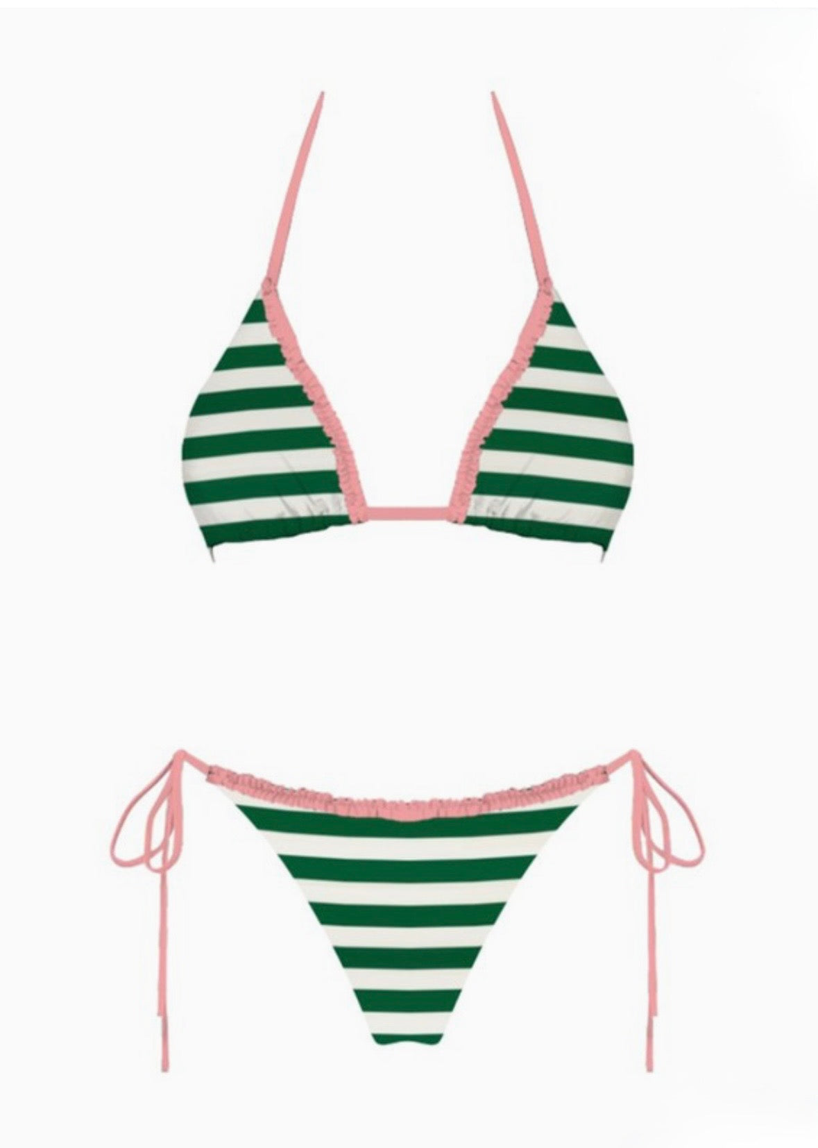 Miami Muse Striped Bikini Set