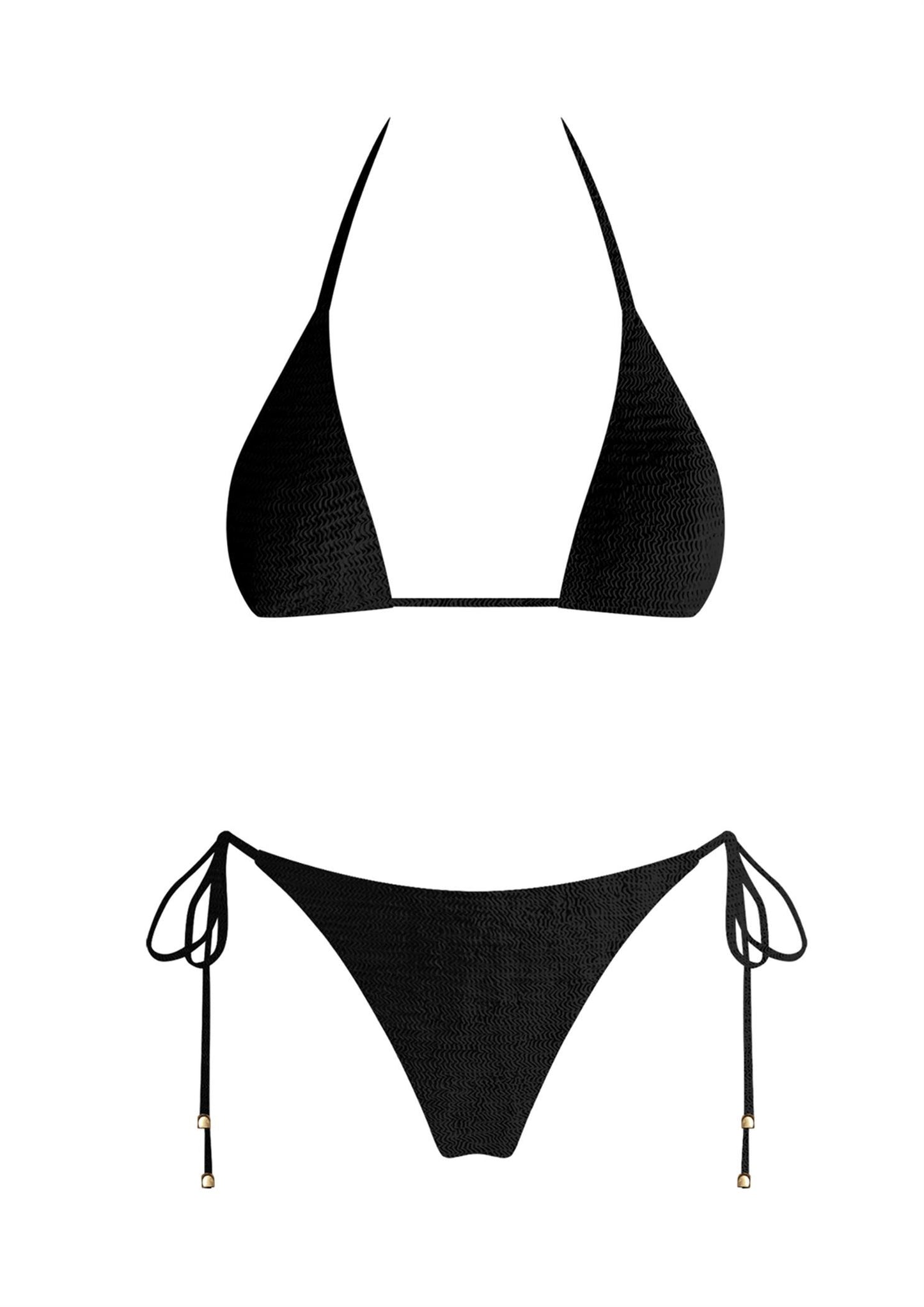 Kendall Black Two Piece Bikini Set