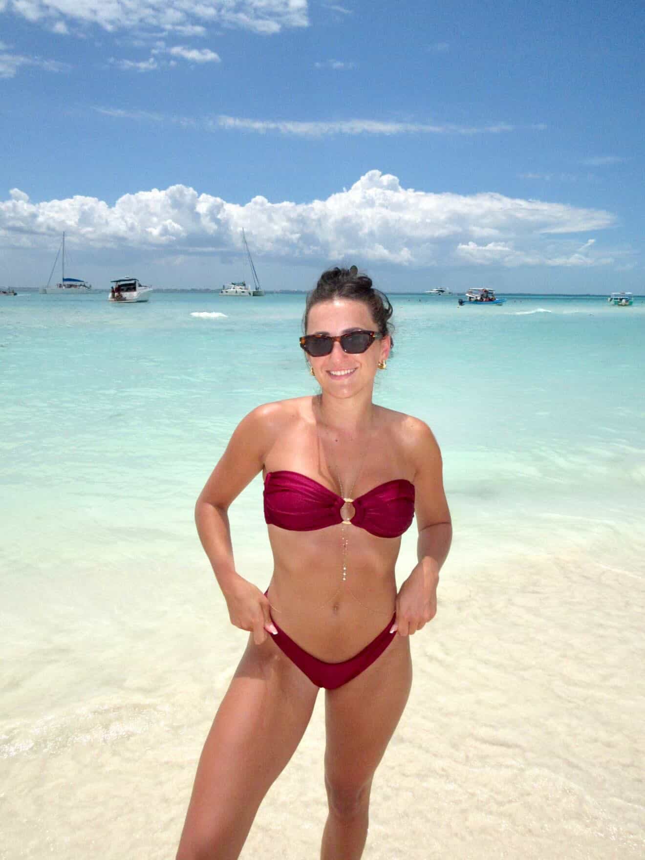 Ruby Red Two Piece Bikini Set