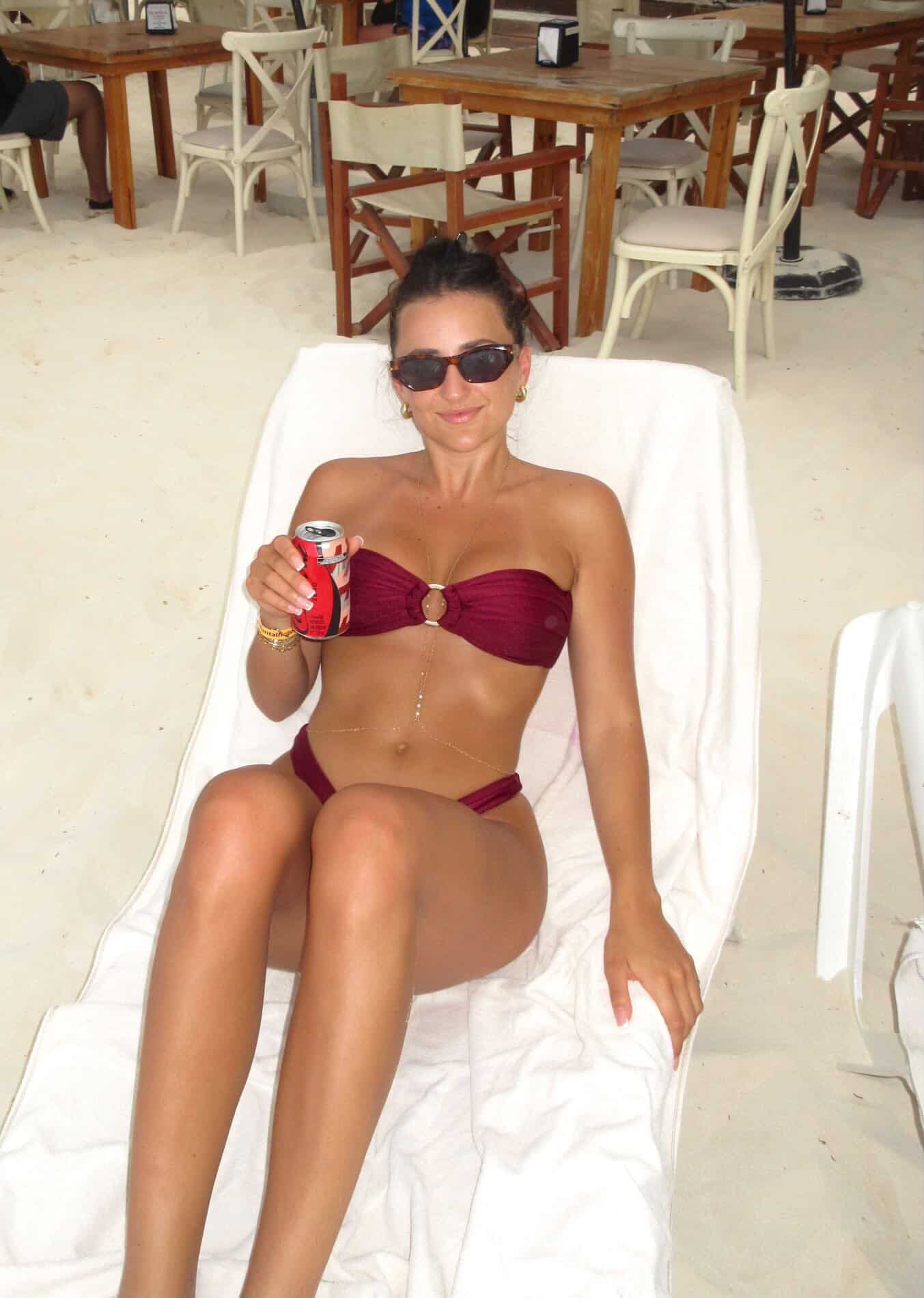 Ruby Red Two Piece Bikini Set