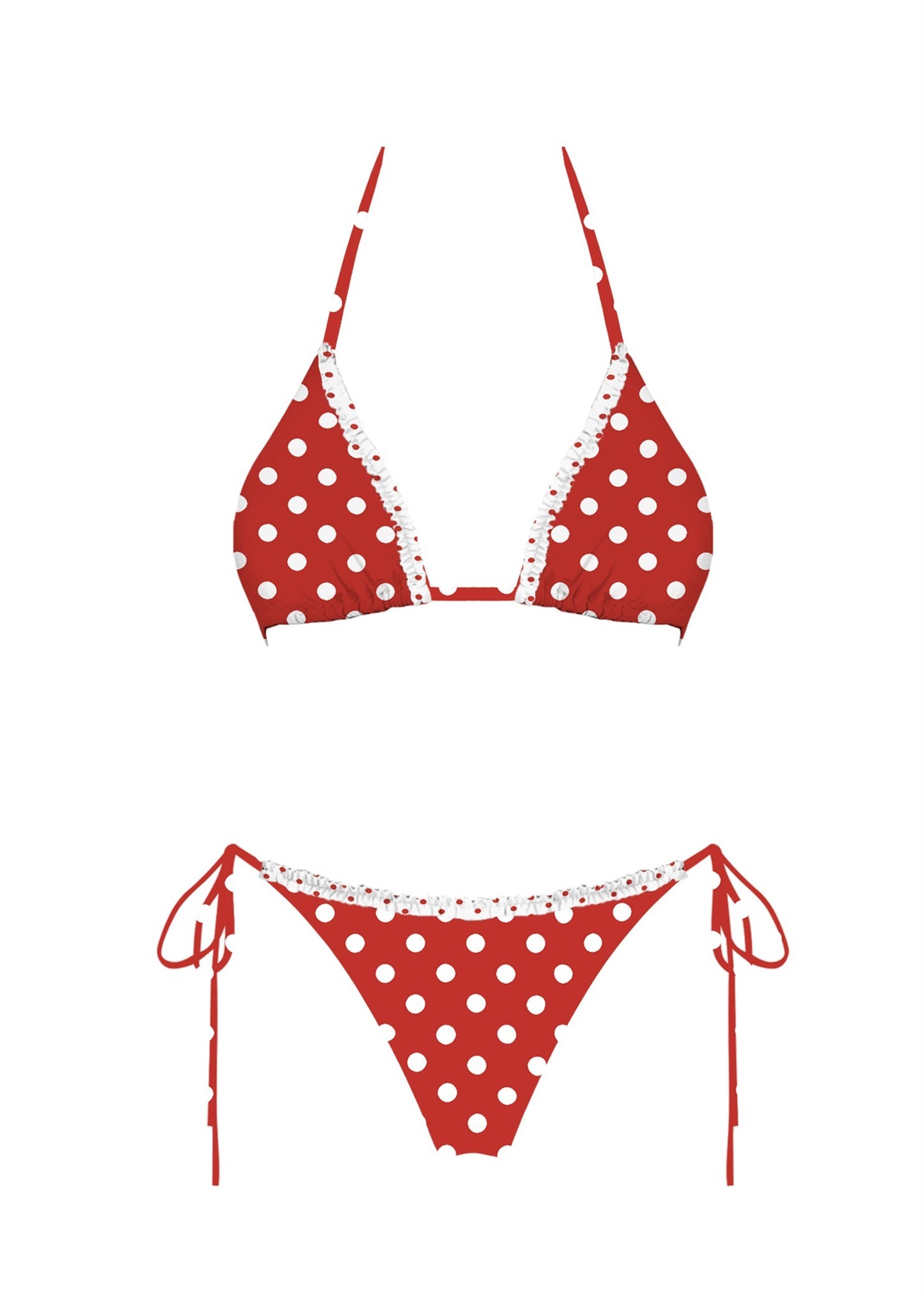 Caia Polka Dot Two Piece Bikini Set